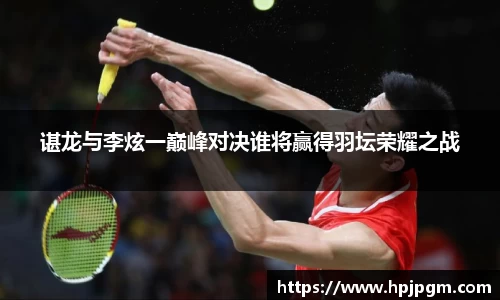 谌龙与李炫一巅峰对决谁将赢得羽坛荣耀之战