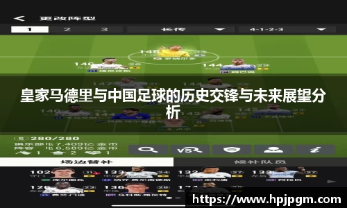 皇家马德里与中国足球的历史交锋与未来展望分析